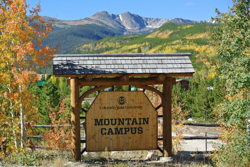 CSU Mountain Entrance Sign